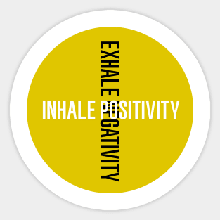 Inhale Positivity Sticker